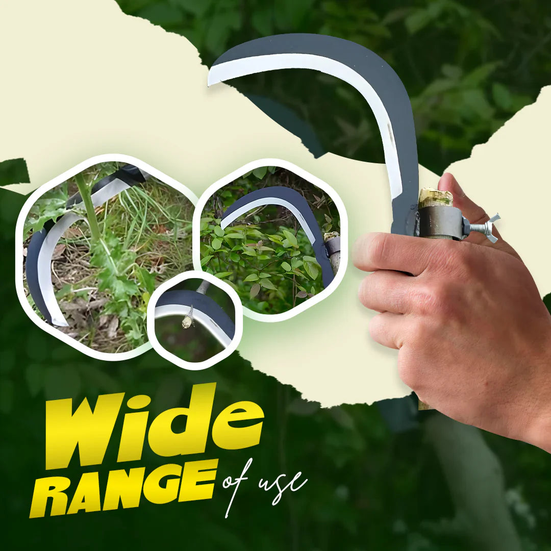 Multifunctional Carbon Steel Portable Grass Sickle, Tree Branch Cutting & Gardening Tool