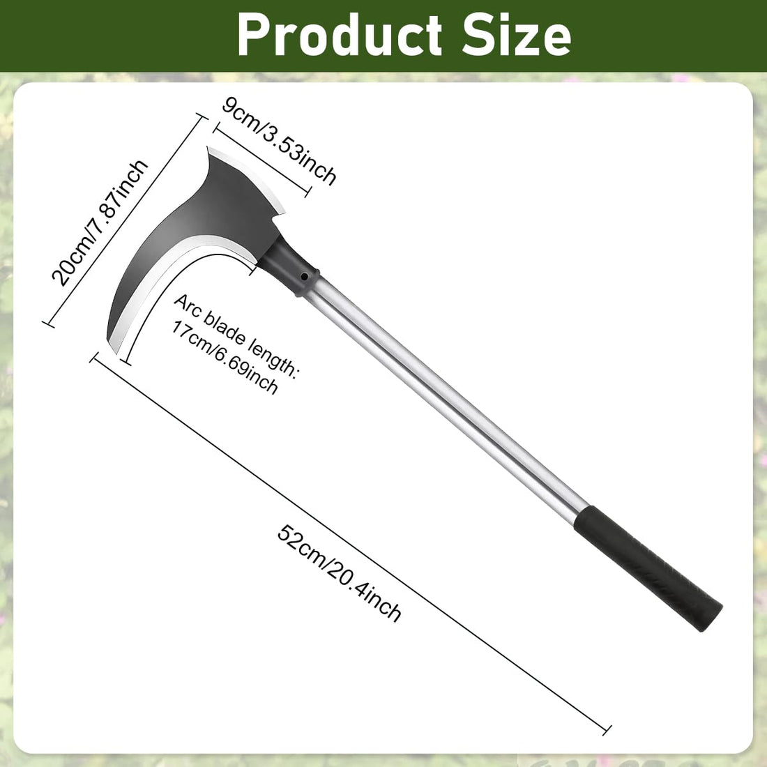 Carbon Steel Axe Tool | Cutting Gardening Sickle