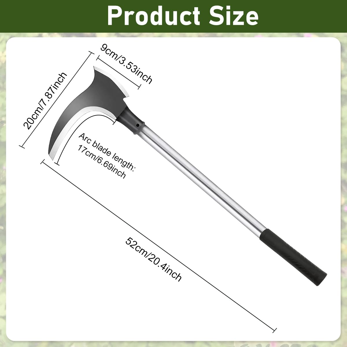 Carbon Steel Axe Tool | Cutting Gardening Sickle