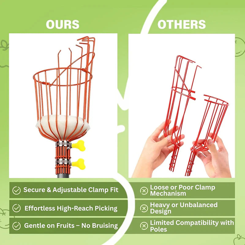 Tree Fruit Picker | Mango Plucker Harvest Basket