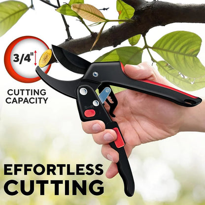 Heavy Duty 8 Inch Garden Bypass Pruning Shears | Plant Branch Cutter For Tree