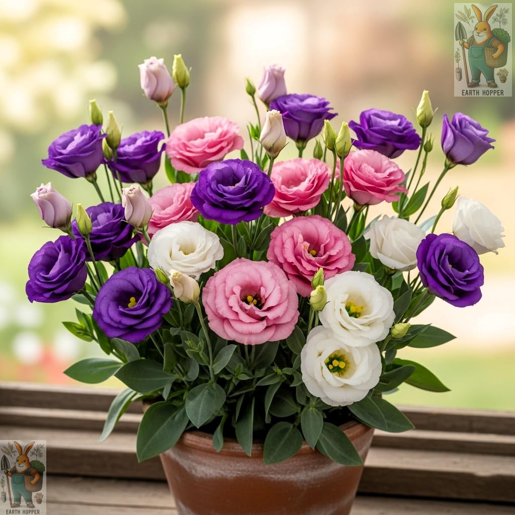 Earth Hopper Lisianthus Flower Mix Colors Seed Pack