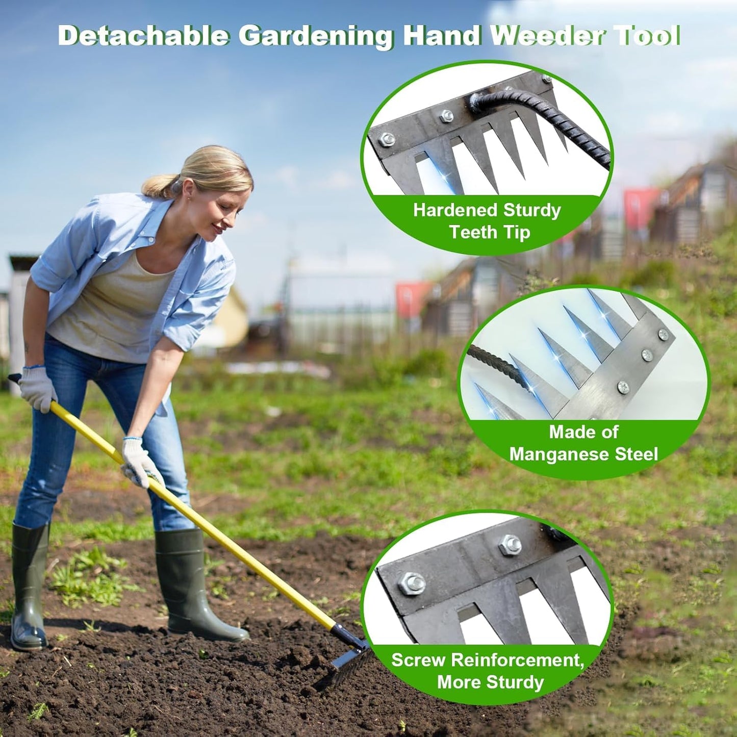 5 Teeth Carbon Steel Garden Weeding